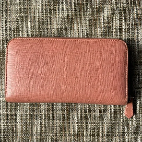Fendi Vitello Elite Zip-Around Wallet